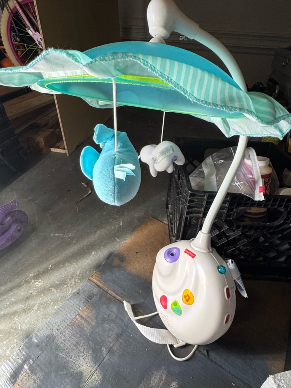 Fisher-Price Precious Planets 2-in-1 Projection Mobile - Music & Lights - WORKS!